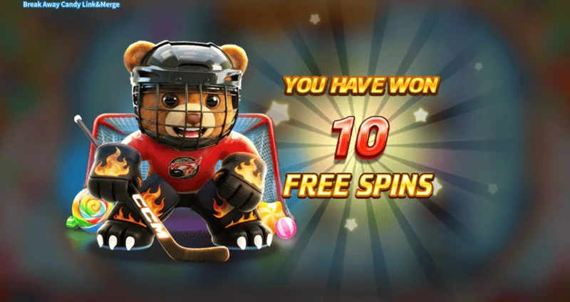 Break Away Candy – x10 daugiklis paskutiniojo bonuso sukimo metu