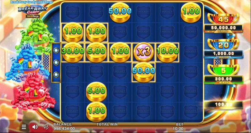 Break Away Candy – Mixed Bonus su trimis vienu metu aktyviais modifikatoriais